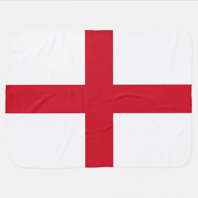 England Flag bbcnt Baby Blanket (Horizontal)