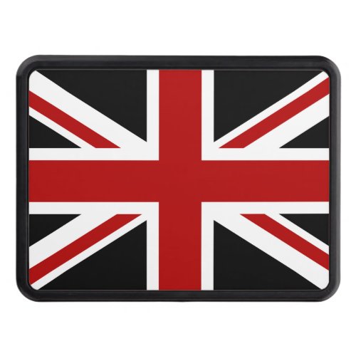 England Flag Black Red White Tow Hitch Cover