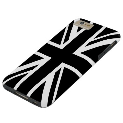 England Flag Black White Tough iPhone 6 Plus Case
