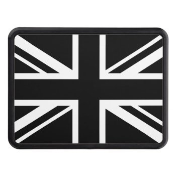 England Flag Black White Tow Hitch Cover by electrosky at Zazzle