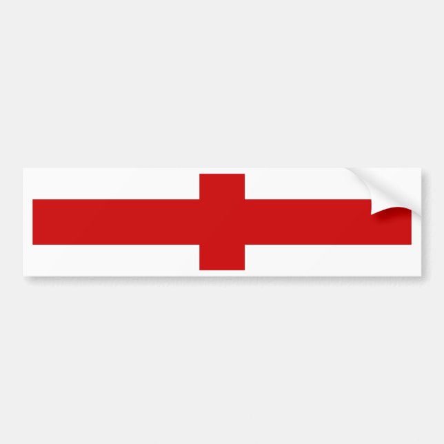England Flag Bumper Sticker (Front)