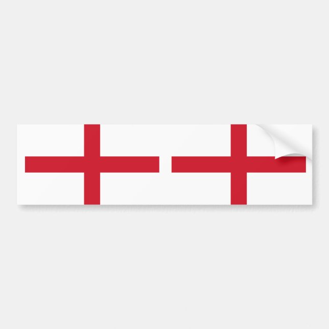 England Flag Bumper Sticker (Front)