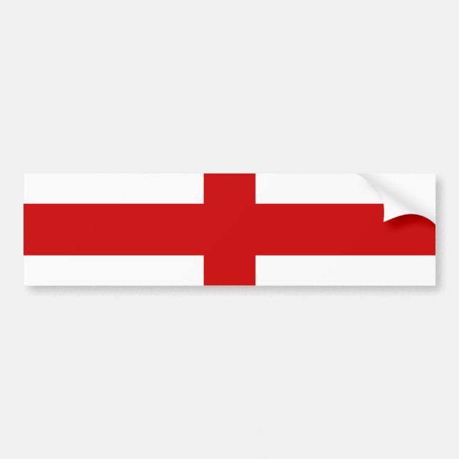 England Flag Bumper Sticker (Front)