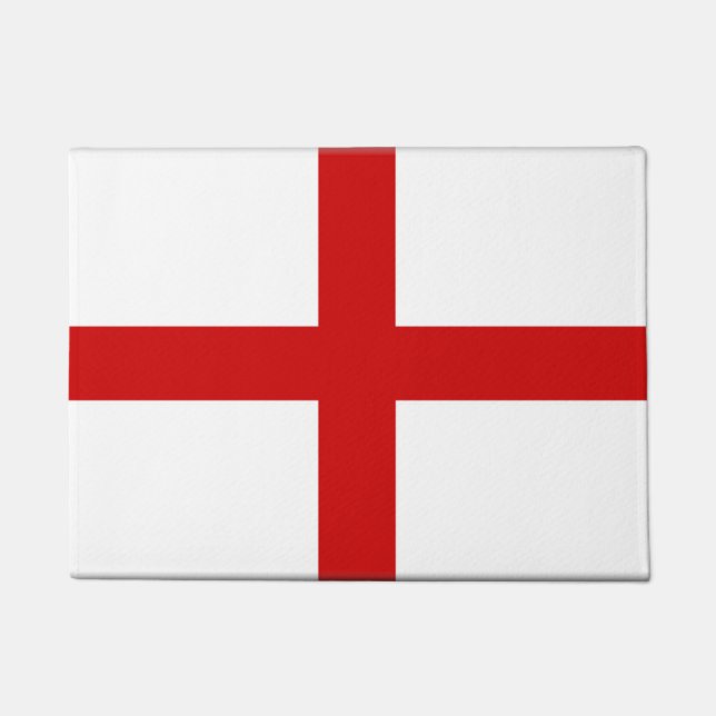 England Flag Button Doormat (Front)