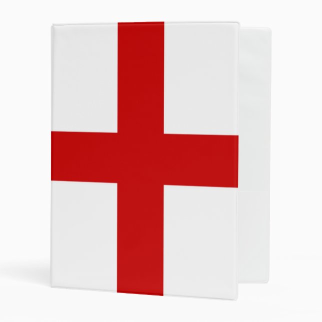 England Flag Button Mini Binder (Front/Inside)