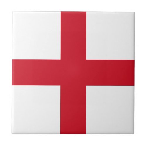 England Flag Ceramic Tile