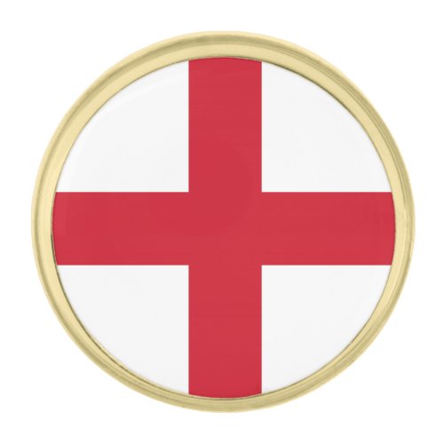 England Flag Gold Finish Lapel Pin