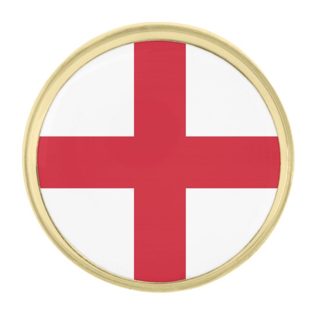 England Flag Gold Finish Lapel Pin (Front)