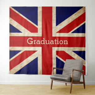 England Flag Graduation BACKDROP