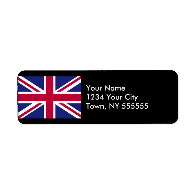 England Flag Label (Front)