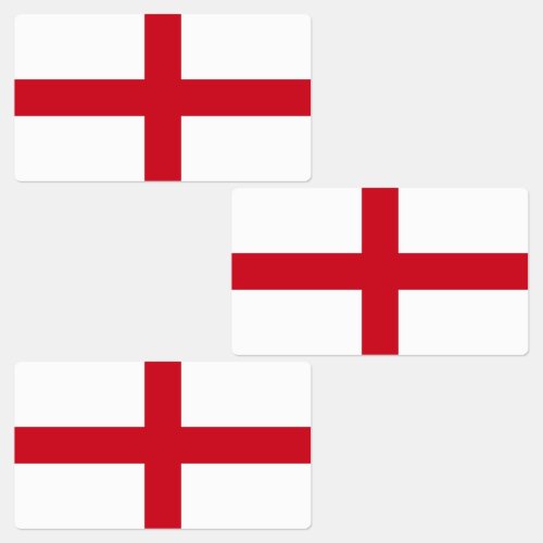 England Flag Labels