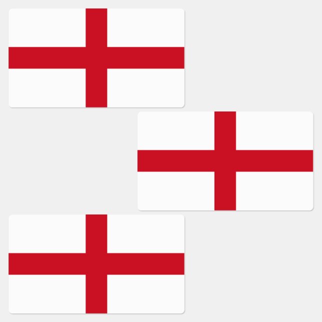 England Flag Labels (Group)