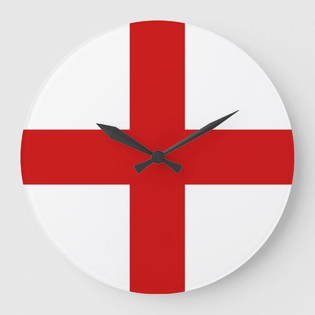 England Flag Large Clock (Front)