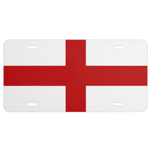 England Flag License Plate