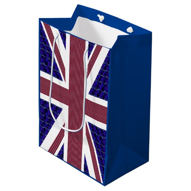  England Flag Medium Gift Bag (Front Angled)
