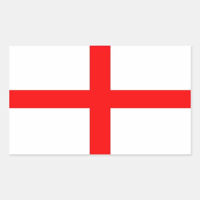 England Flag of St George Rectangular Sticker (Front)