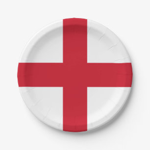 England Flag Paper Plates