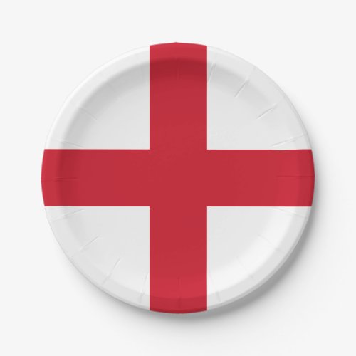 England Flag Paper Plates