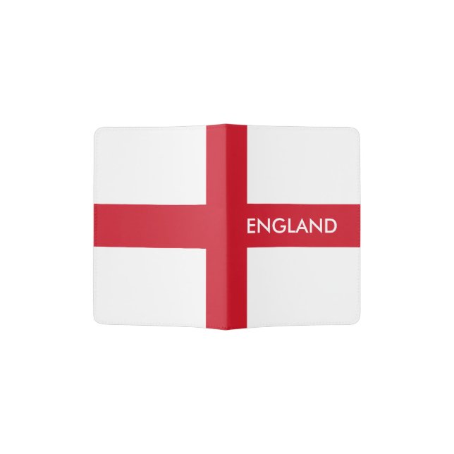 England flag passport holder | English pride (Opened)