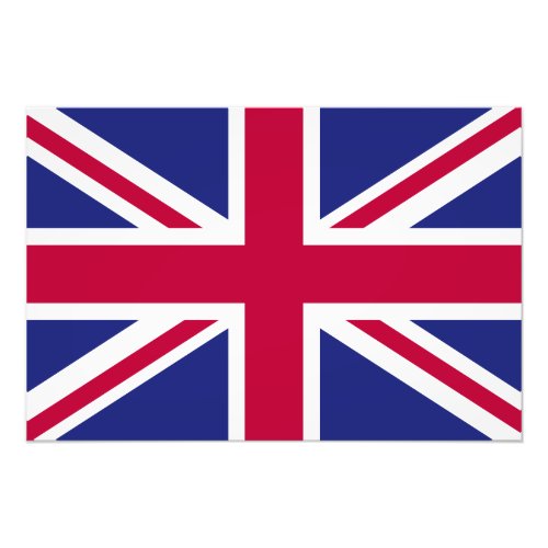 England Flag Photo Print