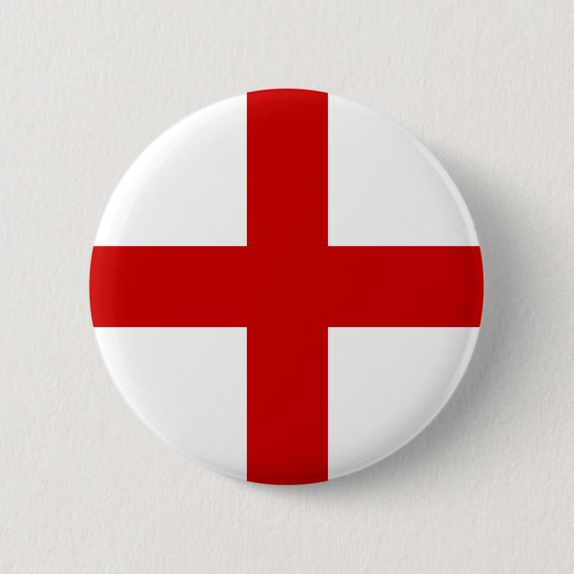 England Flag Pinback Button (Front)
