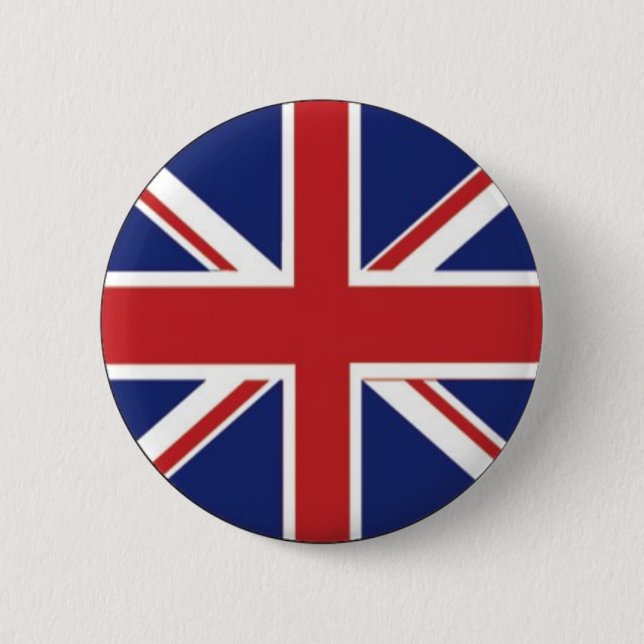 England Flag Pinback Button (Front)