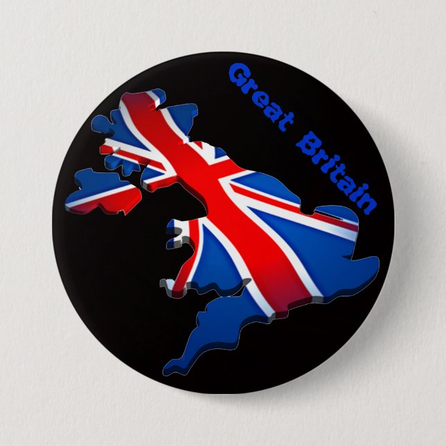 england flag pinback button (Front)