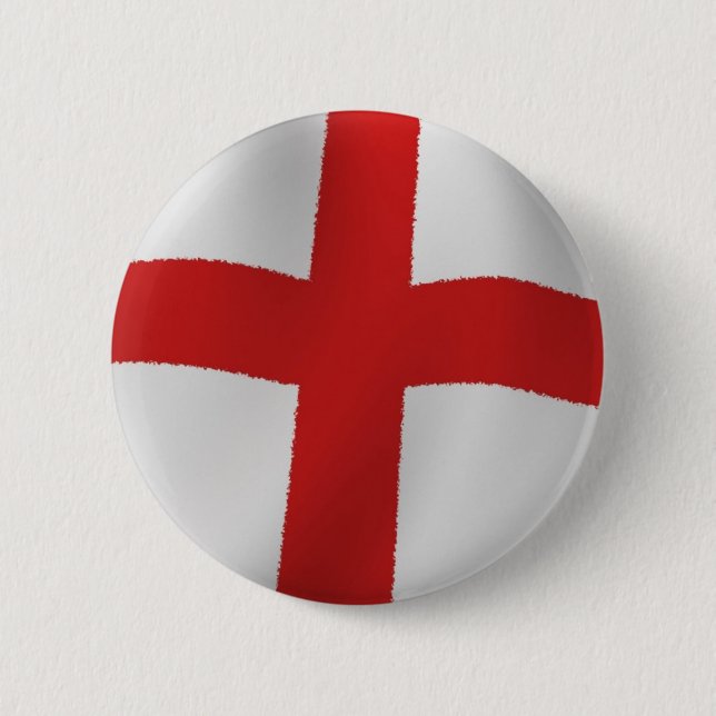 England Flag Pinback Button (Front)