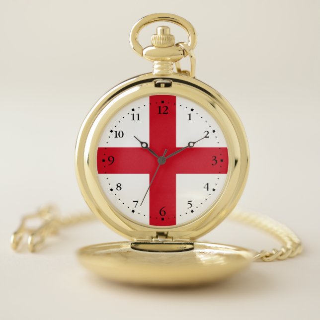 England Flag Pocket Watch (Inside)