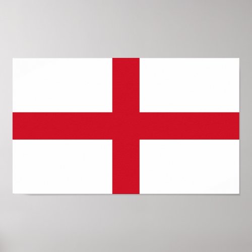 England Flag Poster