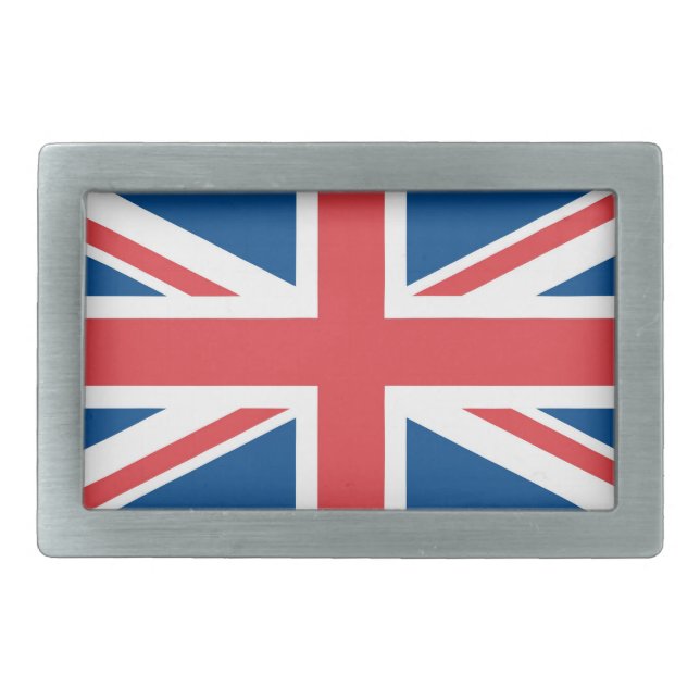 ENGLAND FLAG RECTANGULAR BELT BUCKLE (Front)