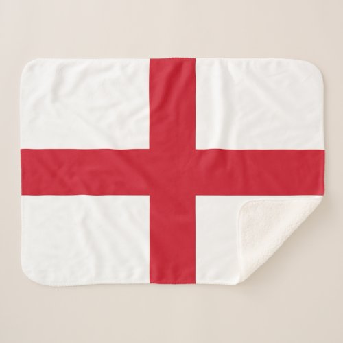 England Flag Sherpa Blanket