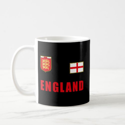 England Flag Soccer Player For English Jersey Fans Coffee Mug