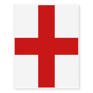 England Flag Temporary Tattoos