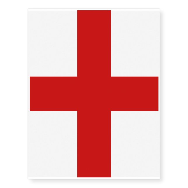 England Flag Temporary Tattoos (Front)