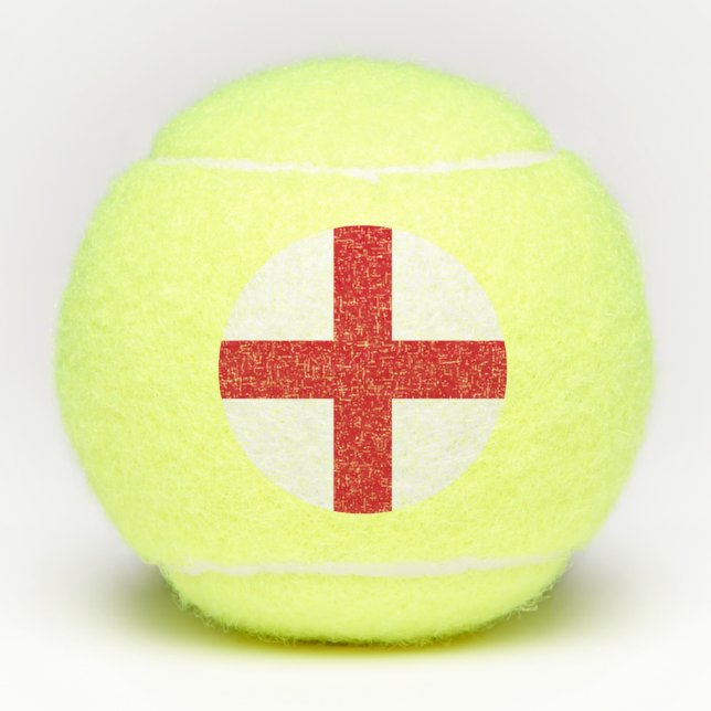 England Flag Tennis Balls (Front)