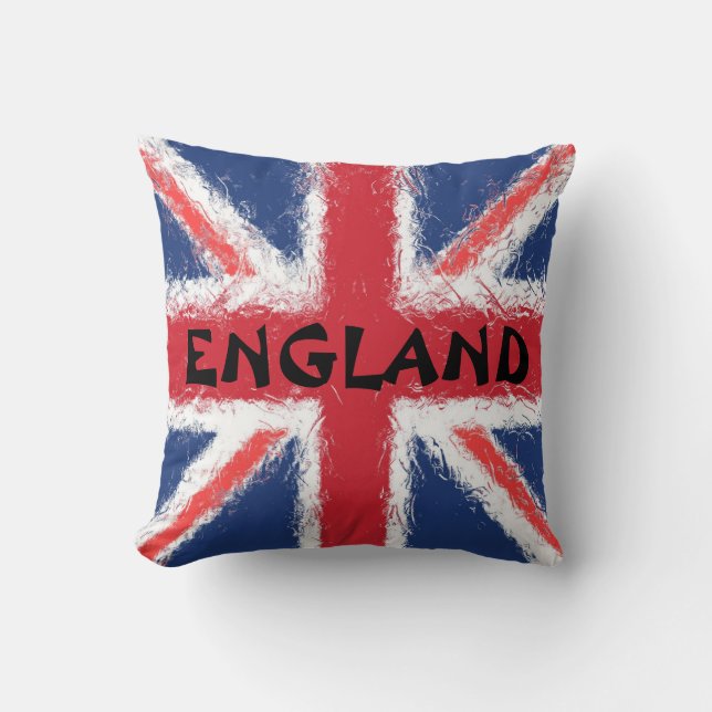 England Flag Throw Pillow (Front)