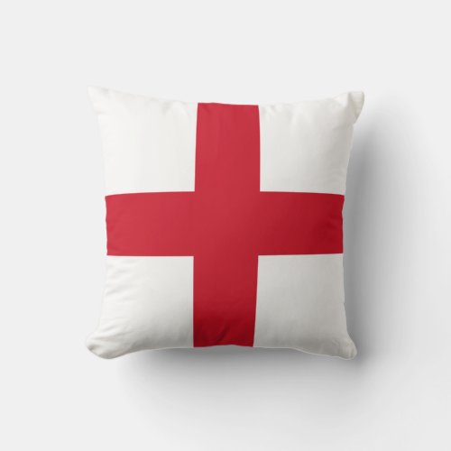 England Flag Throw Pillow