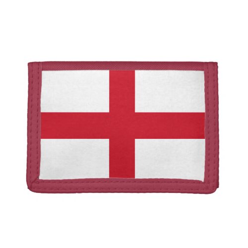 England Flag TriFold Nylon Wallet