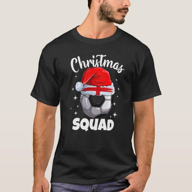 England Football 2022 Christmas Squad England Foot T-Shirt (Front)