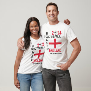 ENGLAND Football Custom Name 2024 ANY YEAR T-Shirt