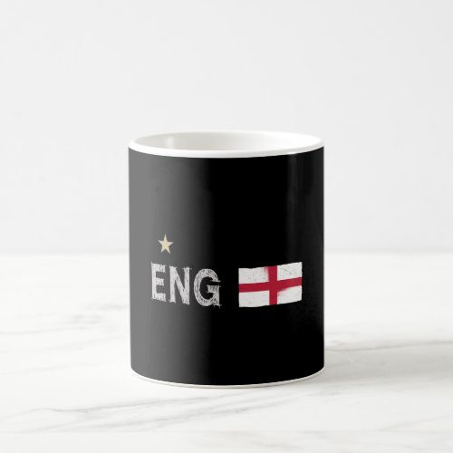 England Football Fan Shirt English Flag Coffee Mug
