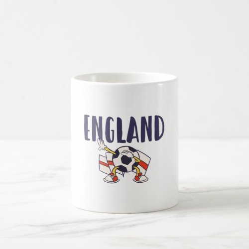 England Football Fan Shirt English Flag Coffee Mug