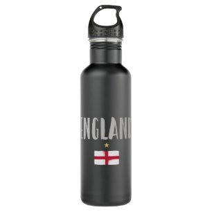 England Football Fan Shirt English Flag Stainless Steel Water Bottle