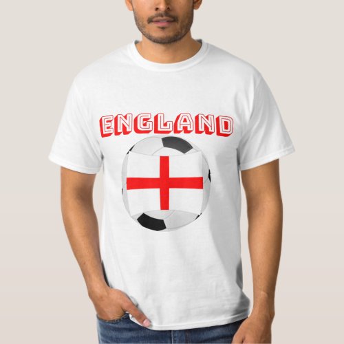 England Football T_Shirt Mens _ BlackWhite