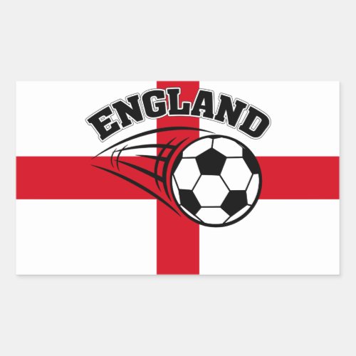 England Football Team Supporters Rectangular Sticker