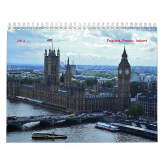 England, France, Ireland 2016 Calendar