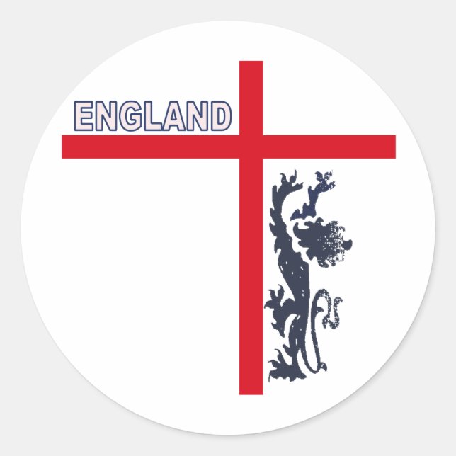 ENGLAND george cross Classic Round Sticker (Front)