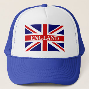 England hat with british union jack flag
