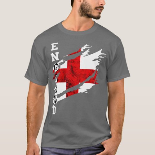 England Heroic Flag Vintage English Flag St George T_Shirt